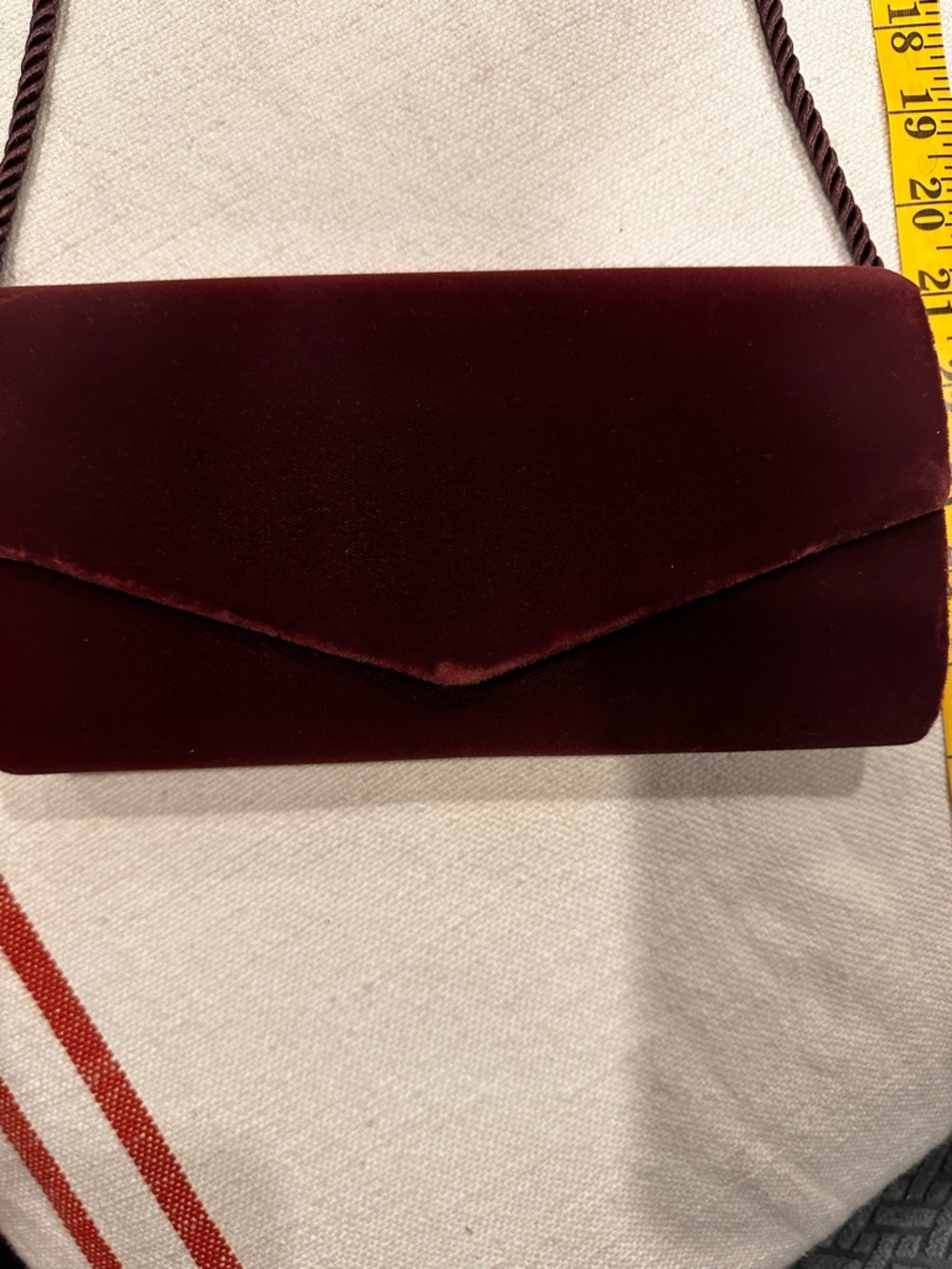 Lord & Taylor Burgundy and Cream Women’s Bag